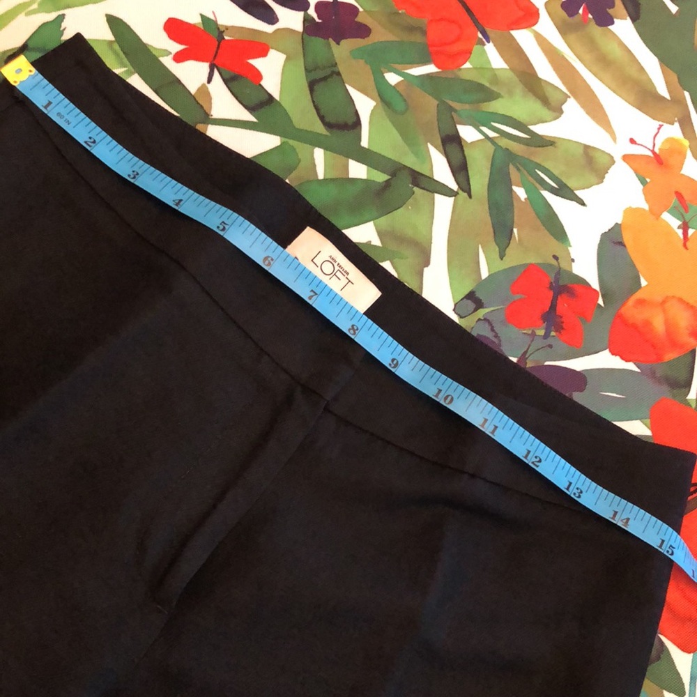 Ann Taylor Loft Ann wide-leg black trousers - Picture 6 of 7